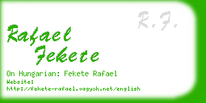 rafael fekete business card